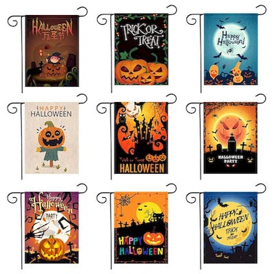 Picture of DOUBLE SIDED DECORATIVE HALLOWEEN GARDEN FLAG(NO INCLUDING F