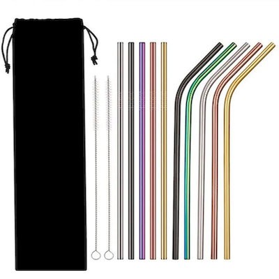 Picture of STAINLESS STEEL METAL STRAW SET