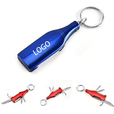 Picture of STAINLESS STEEL METAL CORKSCREW BOTTLE OPENER