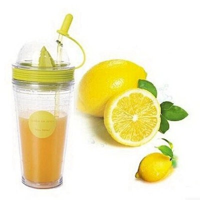 Picture of 19 OZ LEMON TUMBER INFUSER WATER BOTTLE