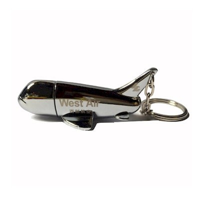 Picture of 4GB AEROPLANE USB FLASH DRIVES with Keyring Chain