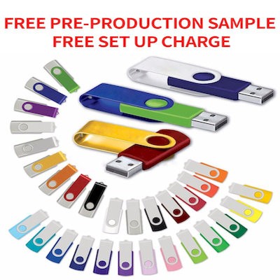 Picture of USB MEMORY ROTATING SWIVEL FLASH DRIVE