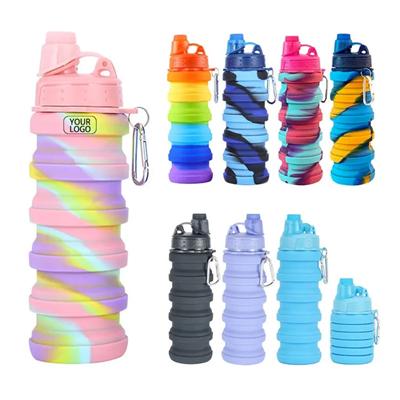 Picture of 500ML FOOD GRADE SILICON FOLDING BOTTLE