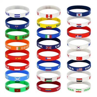 Picture of WORLD CUP NATIONAL TEAM FLAG SILICON WRIST BAND