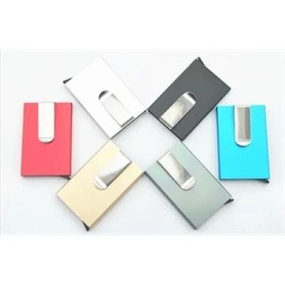 Picture of RFID CREDIT CARD HOLDER FOR MEN — MONEY CLIP ALUMINUM METAL