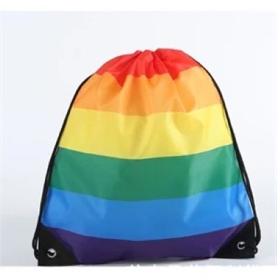 Picture of RAINBOW DRAWSTRING SPORTS BACKPACK RUCKSACK