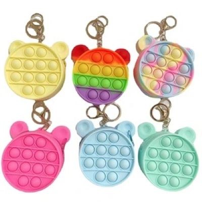 Picture of PUSH BUBBLE FIDGET TOY SILICON WALLET COIN BAG