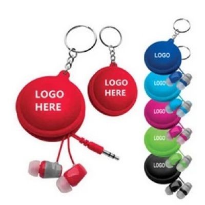 Picture of EAR BUD CABLE WINDER with Keyring Chain