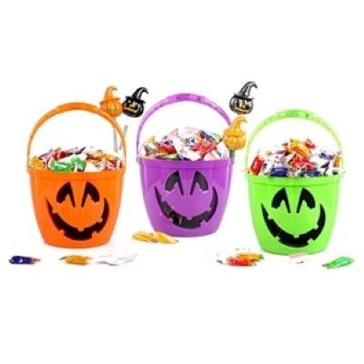 Picture of LED PLASTIC HALLOWEEN GIFTS CANDY PUMPKIN BASKET.