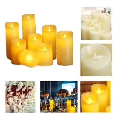 Picture of FLAMELESS LED ARTIFICIAL TAPER CANDLE (5 INCH H X 3 INCH DIAMETER)