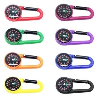Picture of PLASTIC CARABINER COMPASS KEYRING CHAIN