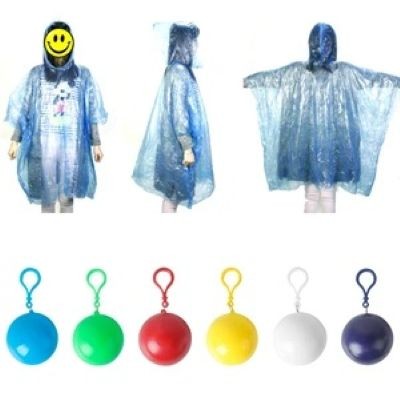 Picture of DISPOSABLE UNISEX PONCHO PROTECTIVE RAINCOAT