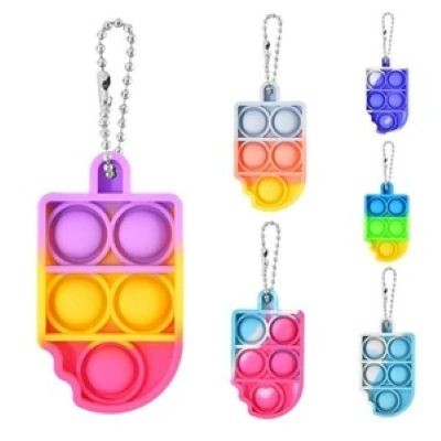 Picture of ICE CREAM KEYRING CHAIN PUSH BUBBLE FIDGET TOY