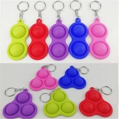 Picture of SILICON POP BUBBLE FIDGET KEYRING CHAIN