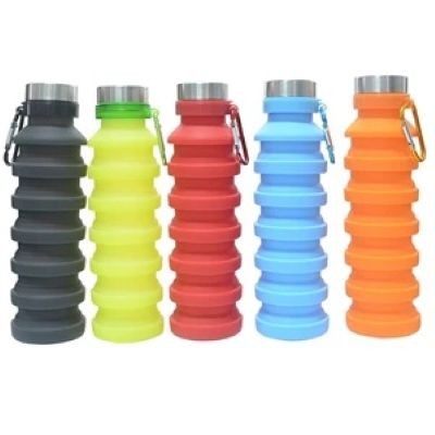 Picture of 550ML & 18 OZ TELESCOPIC SILICON WATER BOTTLE.