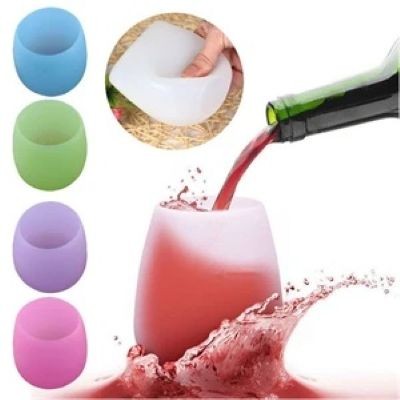 14OZ SILICON WINE GLASS.