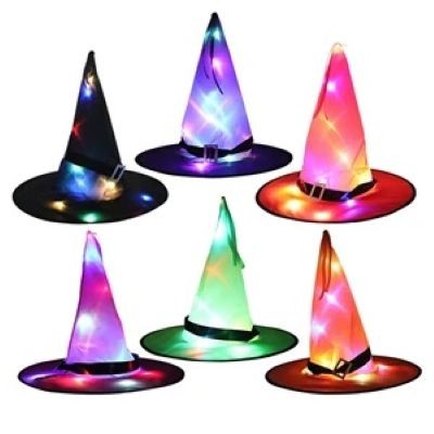 Picture of HALLOWEEN DECORATIONS WITCH HAT LIGHT
