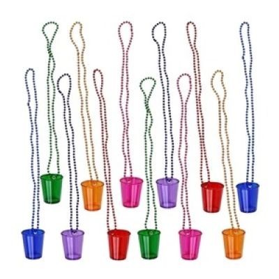 Picture of SHOT GLASS BEADED NECKLACE.