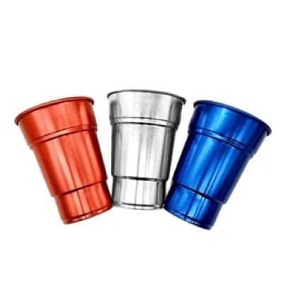Picture of REUSABLE DISPOSABLE RECYCLABLE ALUMINUM CUP