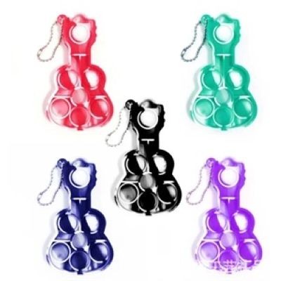 Picture of GUITAR SIMPLE DIMPLE FIDGET POPPER KEYRING CHAIN FOR CHILDRENS