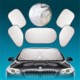 Picture of 6PCS FOLDING SILVERING REFLECTIVE CAR SHADE ASI & 44256