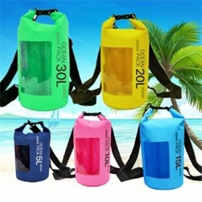 Picture of 10L WATERPROOF DRY BAG with PVC Clear Transparent Window.