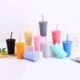 Picture of PLASTIC CUP with Lids & Straws