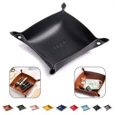 Picture of FOLDING LEATHER VALET TRAY