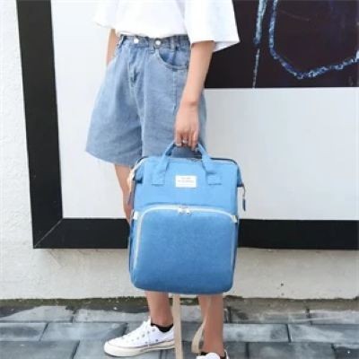 Picture of PORTABLE FOLDING CRIB MULTIFUNCTION BABY BACKPACK RUCKSACK