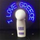 Picture of LED LUMINOUS TEXT ADVERTISING SMALL FAN CUSTOMIZED LOGO