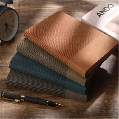 Picture of A5 LUXURY SOFT LEATHER NOTE BOOK DORIAN PAPER PRINT LOGO