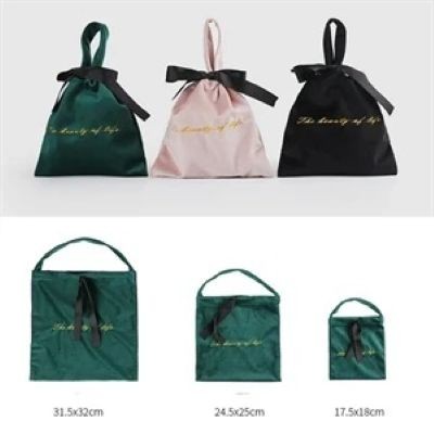 Picture of HIGH-GRADE VELVET DRAWSTRING POCKET THORN PORTABLE STORAGE BAG