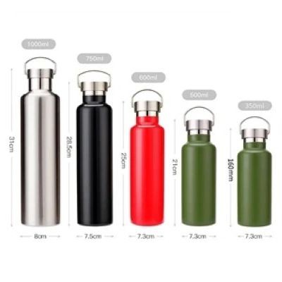Picture of 1000ML STAINLESS STEEL METAL THERMAL INSULATED WATER BOTTLE