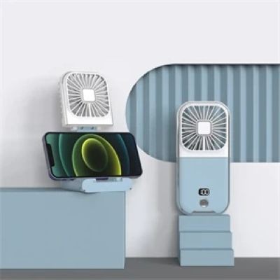 Picture of PORTABLE FOLDING POWER BANK with Mini Fan Gift Print Logo