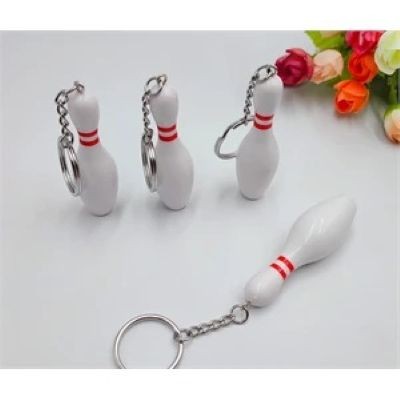 Picture of MINI BOWLING BOTTLE KEYRING CHAIN PENDANT with Logo Print