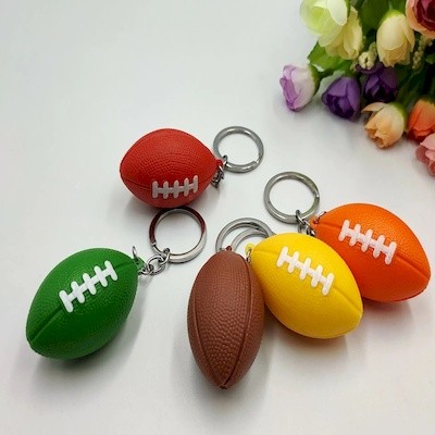 Picture of CREATIVE SIMULATION MINI RUGBY KEYRING CHAIN PENDANT SMALL GIFT
