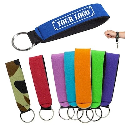 Picture of COLORFUL RUBBER FLOATING KEYRING CHAIN CUSTOM PRINTED ADVERTISING.