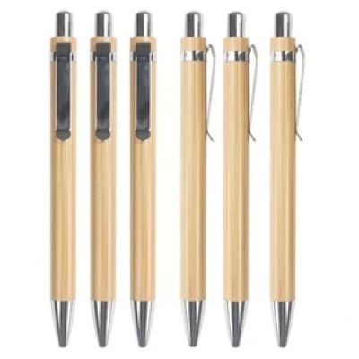 Picture of BAMBOO ECO FRIENDLY GEL PEN CUSTOM LASER LOGO