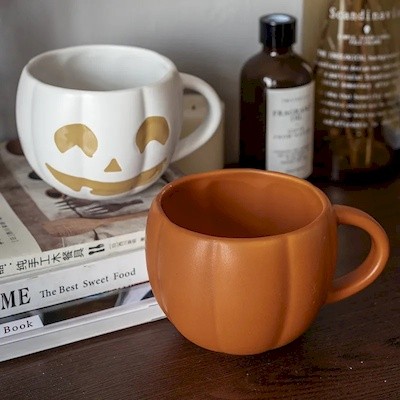 Picture of CUTE PUMPKIN CERAMIC POTTERY MUG