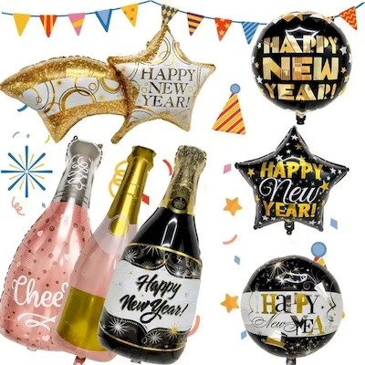 Picture of MYLAR BALLOON - 18 INCH - HEART, ROUND OR STAR SHAPE