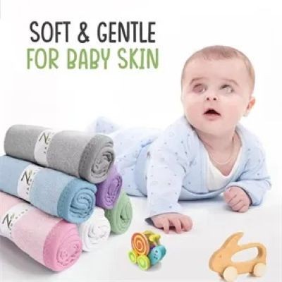 Picture of BAMBOO FIBER BABY WASHCLOTH TOWEL.