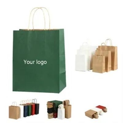 Picture of CUSTOM KRAFT PAPER SHOPPER TOTE BAG
