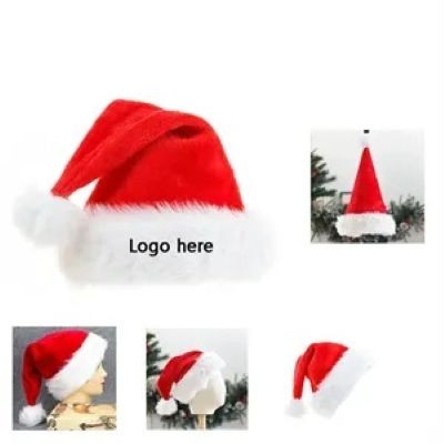 Picture of ADULT PLUSH CHRISTMAS HAT.