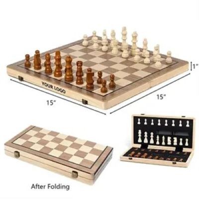 Picture of MAGNETIC WOOD CHESS SET