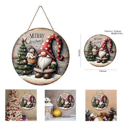 Picture of CHRISTMAS WOOD PENDANT