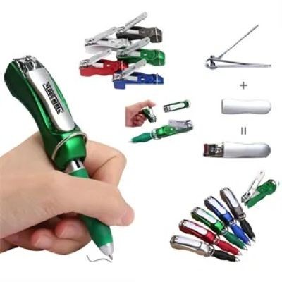 Picture of FOLDING BALL PEN with Nail Clippers.