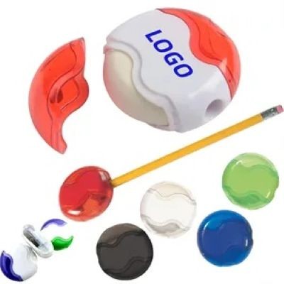 Picture of ROUND PENCIL SHARPENER ERASER COMBO (SPOT COLOR)