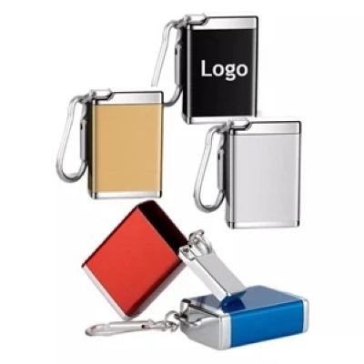 Picture of KEYRING CHAIN METAL PORTABLE ASH TRAY.