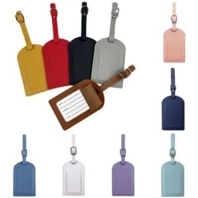 Picture of MULTI-COLORED PU LEATHER BAGGAGE TAG BOARDING PASS HOLDER