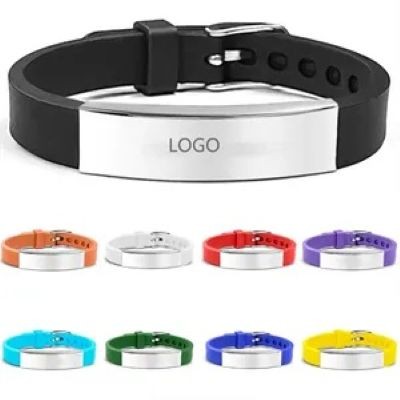 Picture of STAINLESS STEEL METAL SILICON BRACELET